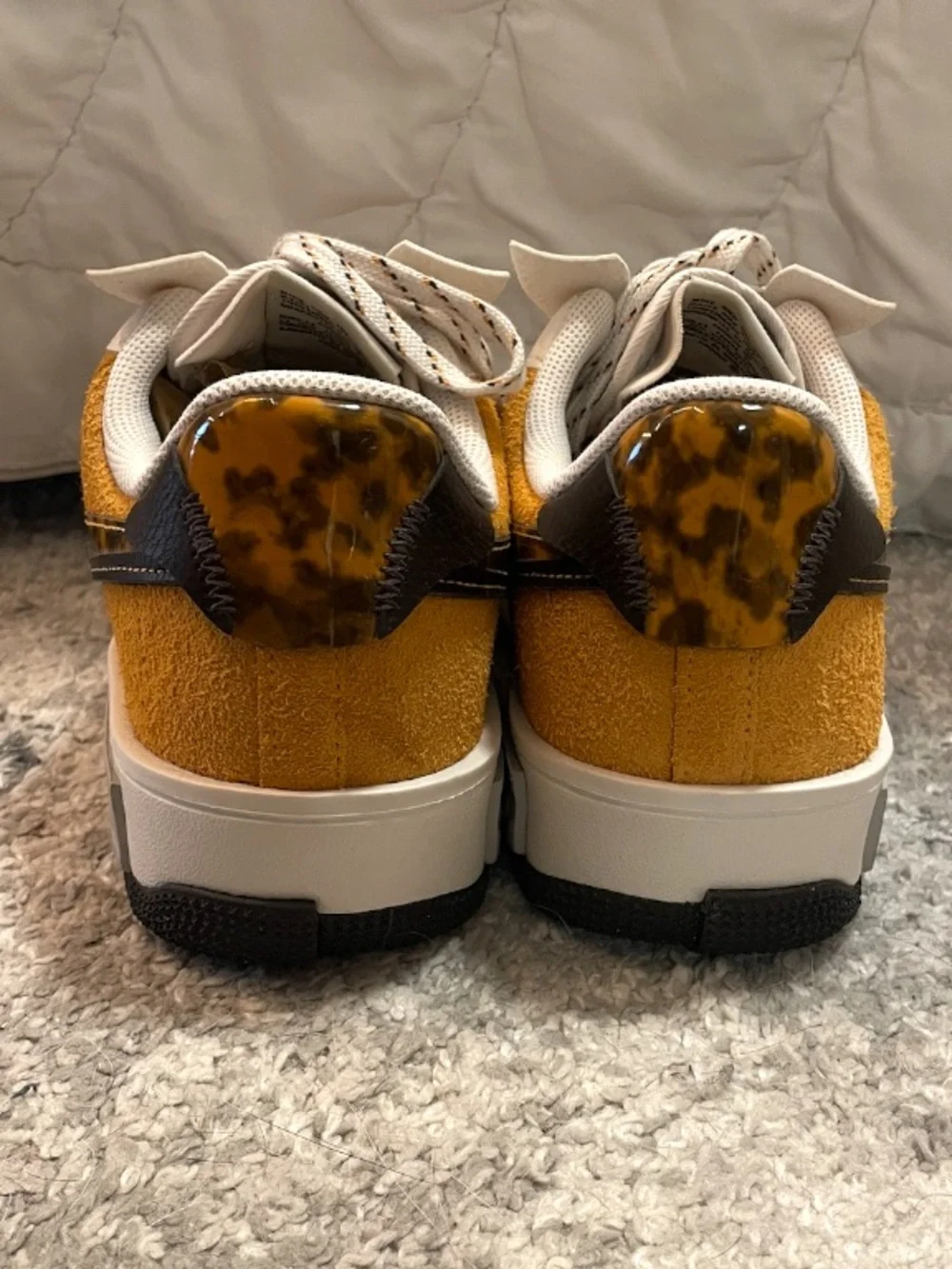 Nike Air Force 1 Low Fontanka Tortoise Shell Size 12W EU 44.5 DR0151-001 No Sole